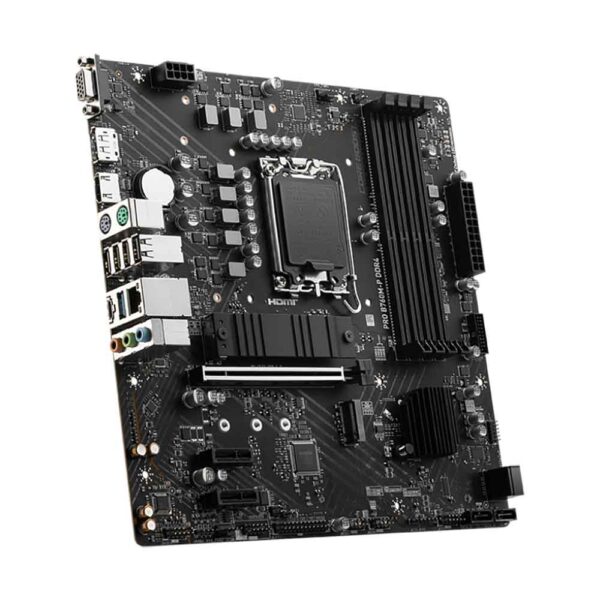 نمای چپ مادربرد ام اس آی MSI PRO B760M-P DDR4