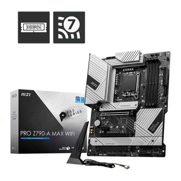 نمای جعبه مادربرد ام اس آی MSI PRO Z790-A MAX WIFI