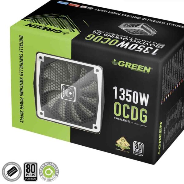 نمای جعبه پاور گرین GREEN GP1350B-OCDG
