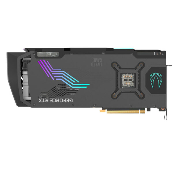 نمای پشت کارت گرافیک زوتک ZOTAC RTX 4070 TI SUPER AMP HOLO 16GB