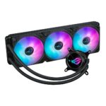 نمای نزدیک خنک کننده مایع پردازنده ایسوس ASUS ROG Strix LC III 360 ARGB