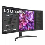 زاویه راست مانیتور ال جی LG 34WQ60C-B اندازه 34 اینچ