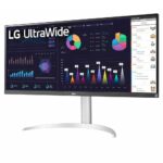 زاویه راست مانیتور ال جی LG 34WQ650-W اندازه 34 اینچ