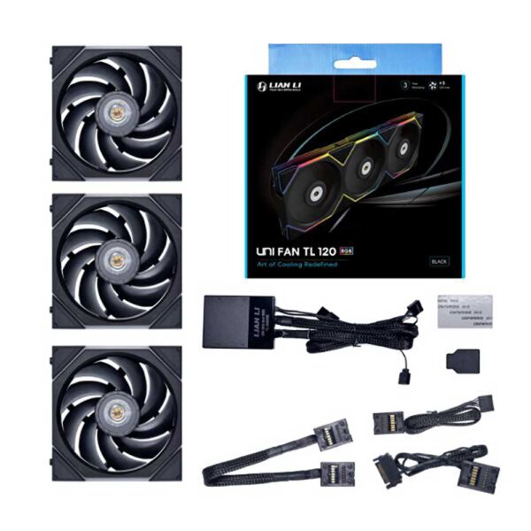 جعبه فن کیس لیان لی Lian Li UNI FAN TL 120 Black Triple Pack