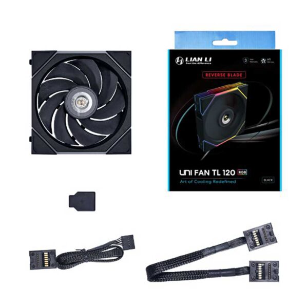 جعبه فن کیس لیان لی Lian Li UNI FAN TL 120 Reverse Black Single Pack