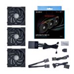 جعبه فن کیس لیان لی Lian Li UNI FAN TL 120 Reverse Black Triple Pack