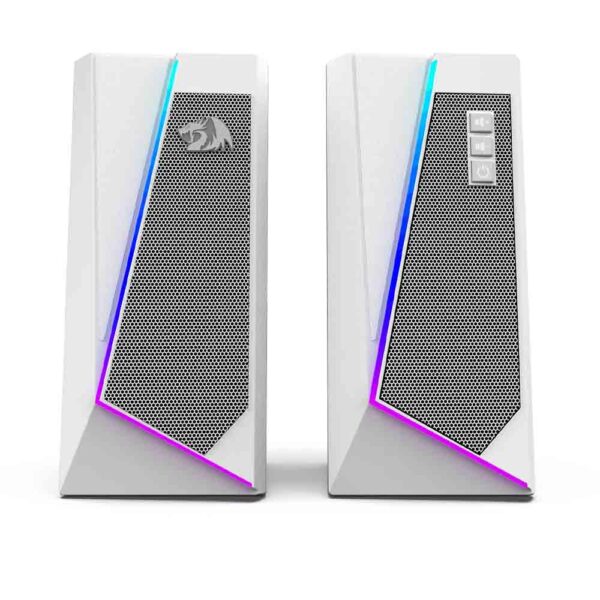 نمای روبرو اسپیکر ردراگون Redragon GS520 Anvil RGB White
