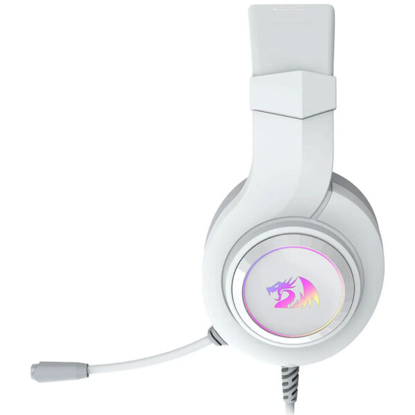 بغل هدست گیمینگ ردراگون Redragon H371 HYLAS RGB Wired White