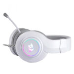 حالت خوابیده هدست گیمینگ ردراگون Redragon H371 HYLAS RGB Wired White