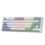 روی کیبورد گیمینگ ردراگون Redragon K631 Castor 65% RGB White-Gray