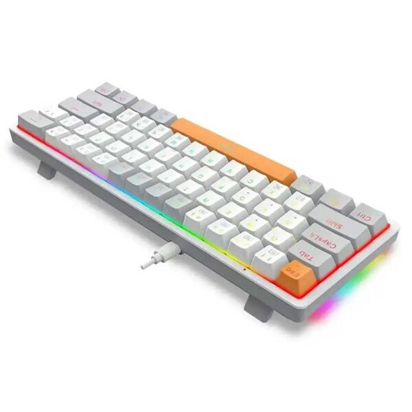 بالای کیبورد گیمینگ ردراگون Redragon K642 Akali 60% RGB WGO