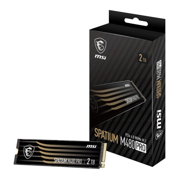 جعبه حافظه SSD ام اس آی MSI SPATIUM M480 PRO 2TB