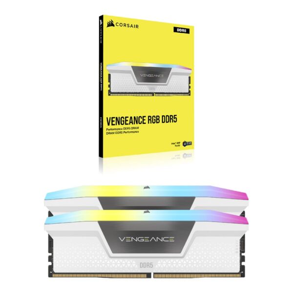 جعبه و رم کامپیوتر کورسیر Corsair Vengeance RGB 32GB (2×16GB) DDR5 5600MHz CL40