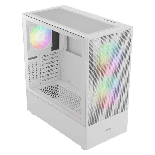 نمای کیس گیمدیاس GAMDIAS TALOS M3 MESH WH