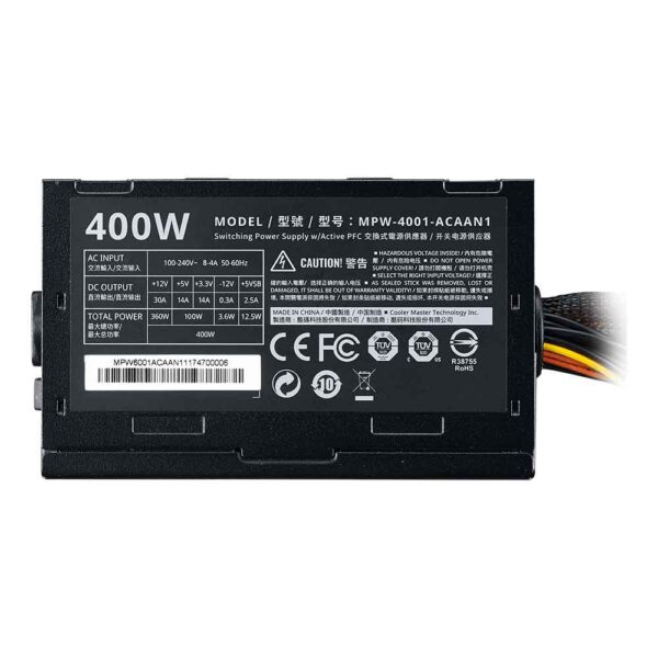 پلاک پاور کولر مستر Cooler Master 400w ELITE V3