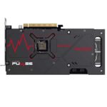 پشت کارت گرافیک سافایر SAPPHIRE PULSE Radeon RX 7600 XT 16GB
