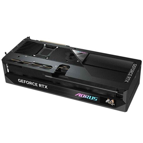 نمای پشت کارت گرافیک گیگابایت AORUS RTX 5070 Ti MASTER 16G