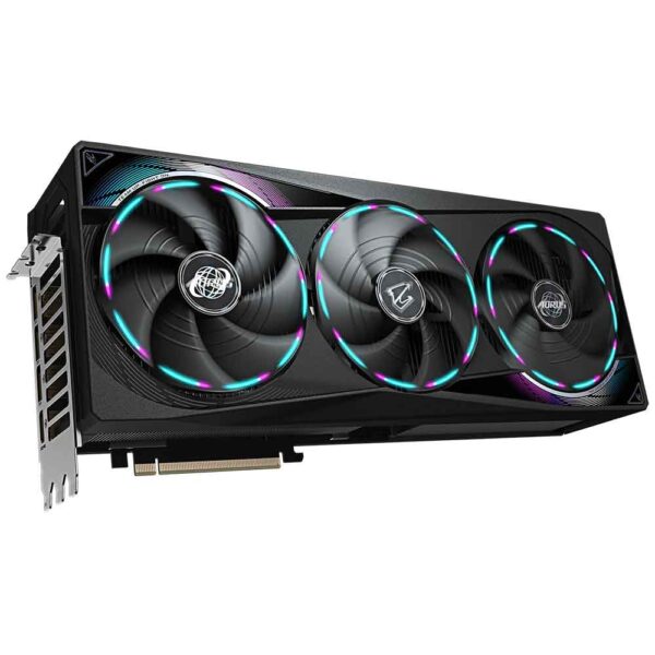 جلوی کارت گرافیک گیگابایت AORUS RTX 5080 MASTER 16G
