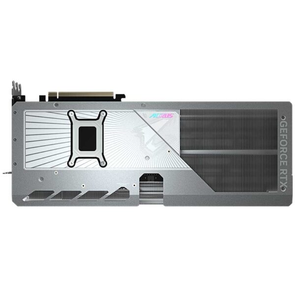 پشت کارت گرافیک گیگابایت AORUS RTX 5080 MASTER ICE 16G
