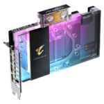 روبروی کارت گرافیک گیگابایت AORUS RTX 5080 XTREME WATERFORCE WB 16G