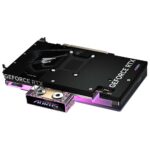 پشت کارت گرافیک گیگابایت AORUS RTX 5080 XTREME WATERFORCE WB 16G