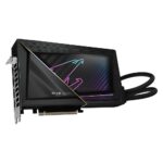 جلوی کارت گرافیک گیگابایت AORUS RTX 5090 XTREME WATERFORCE 32G