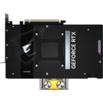 پشت کارت گرافیک گیگابایت AORUS RTX 5090 XTREME WATERFORCE WB 32G