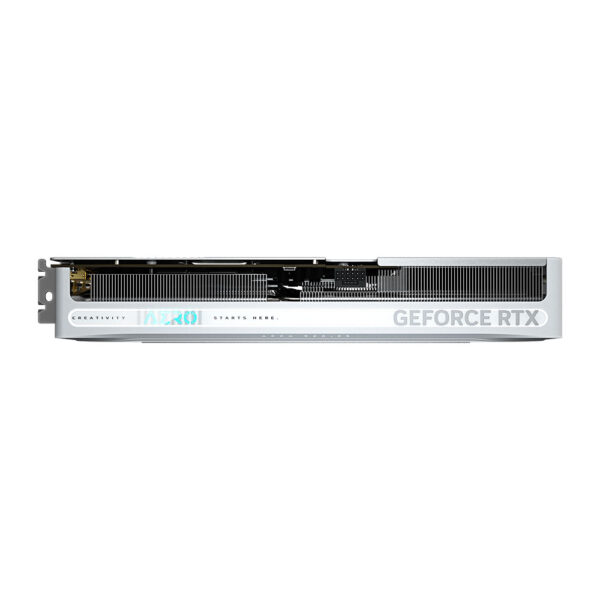 بالای کارت گرافیک گیگابایت GIGABYTE RTX 5080 AERO OC SFF 16G