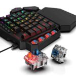 کلیدهای کیبورد گیمینگ ردراگون Redragon K585 DITI One Handed RGB