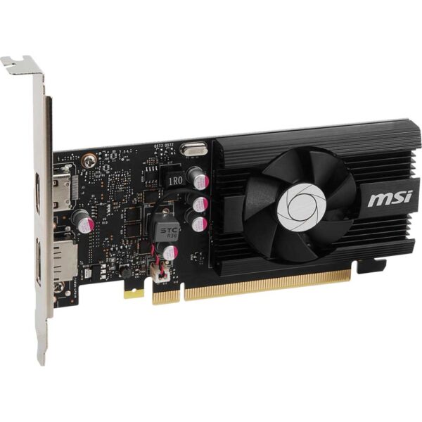 نمای کارت گرافیک ام اس آی MSI GT 1030 4GD4 LP OC