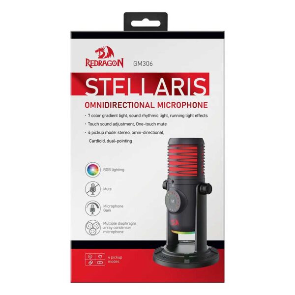 جعبه میکروفون گیمینگ ردراگون Redragon STELLARIS GM306 RGB