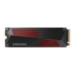با هیت سینک از روبرو حافظه SSD سامسونگ Samsung 990 PRO with Heatsink 4TB