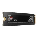 از سمت راست حافظه SSD سامسونگ Samsung 990 PRO with Heatsink 4TB