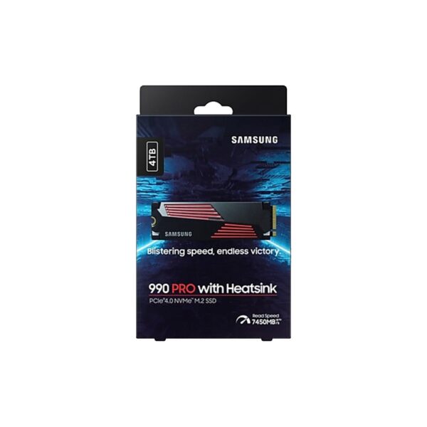 با جعبه حافظه SSD سامسونگ Samsung 990 PRO with Heatsink 4TB