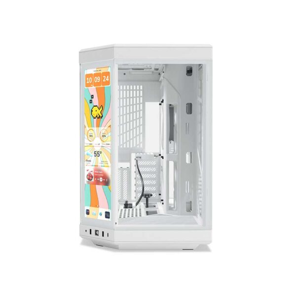 روبروی کیس هایت HYTE Y70 TOUCH INFINITE SNOW White