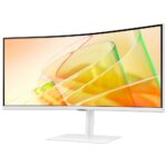 نمای مانیتور سامسونگ 34 اینچ SAMSUNG Viewfinity S6 LS34C650 White