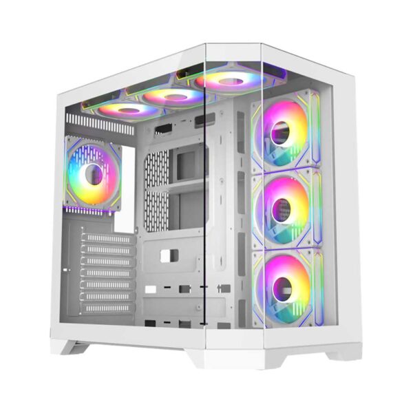 نمای کیس گیمینگ گیم مکس GameMax HYPE-A White
