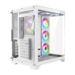 پشت کیس گیمینگ گیم مکس GameMax HYPE-A White