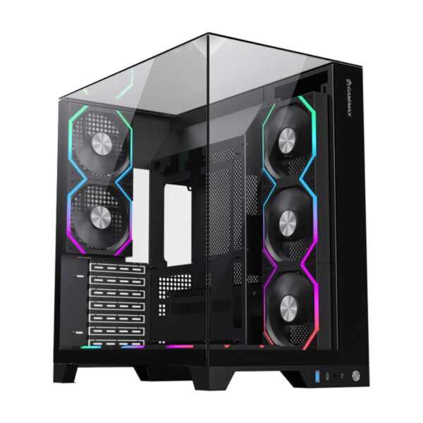 نمای کیس گیمینگ گیم مکس GameMax INFINITY PRO Black
