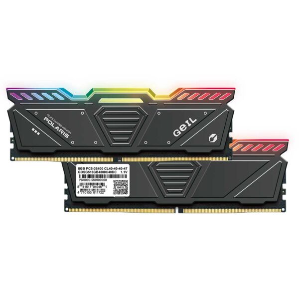 رم کامپیوتر جیل Geil POLARIS RGB 32GB (2×16GB) DDR5 4800MHz CL46