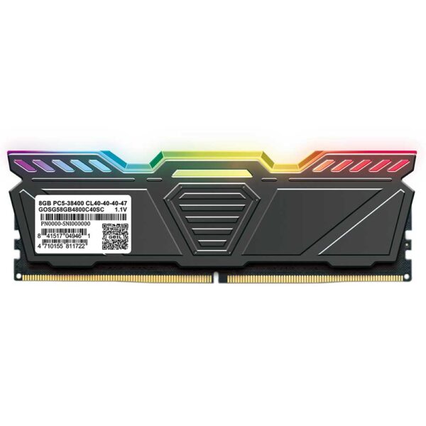 پشت رم کامپیوتر جیل Geil POLARIS RGB 32GB (2×16GB) DDR5 4800MHz CL46
