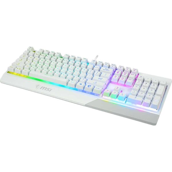 نمای کیبورد گیمینگ ام اس آی MSI VIGOR GK30 WHITE