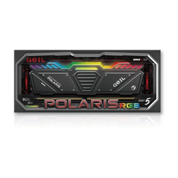 رم کامپیوتر جیل Geil POLARIS RGB 16GB (2×8GB) DDR5 5200Mhz