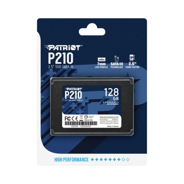 جعبه حافظه ssd پتریوت PATRIOT P210 128GB