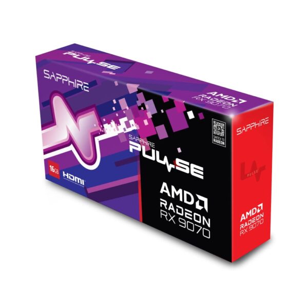 جعبه کارت کارت گرافیک سافایر SAPPHIRE PULSE RX9070 16GB