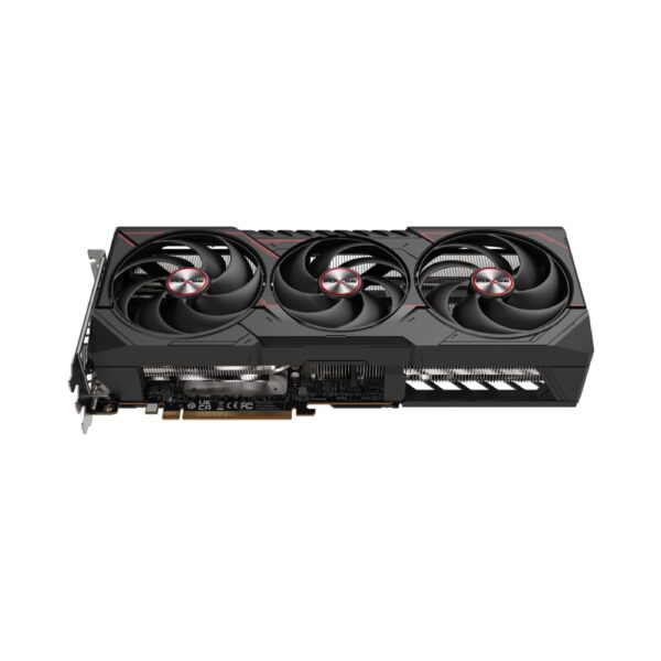 نمای کناری کارت گرافیک سافایر SAPPHIRE PULSE RX9070 XT 16GB